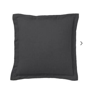 NWT Pottery Barn Belgium linen Euro Sham Ebony black pillowcase pillow case